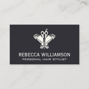 Barber Clippers Schere Leder Visitenkarte