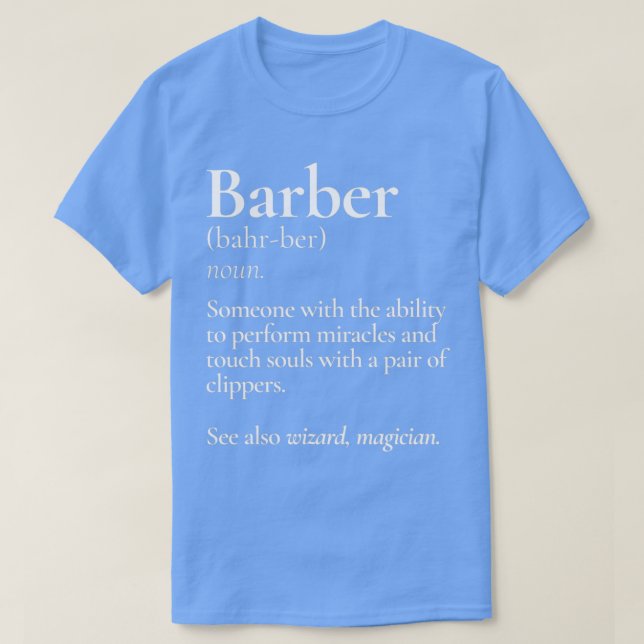 Barber Definition Classic TShirt (Design vorne)