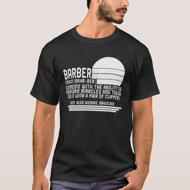 Barber Definition Hair Salon  Best Barber Owner Sh T-Shirt (Vorderseite)