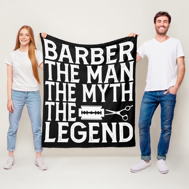 Barber Der Mann 2024 Fleecedecke (Beispiel)