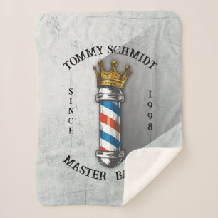 Barber Friseursalon King Crown Barberstange Friseu Sherpadecke