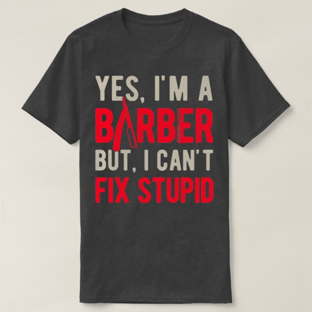 Barber Funny 1 T-Shirt (Design vorne)