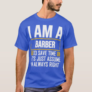 Barber Geschenkidee, um die Zeit Retten, die ich i T-Shirt
