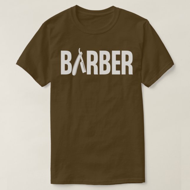 Barber Gestalten Cooles Barren T-Shirt (Design vorne)