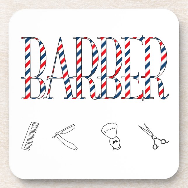 Barber Getränkeuntersetzer (Vorderseite)