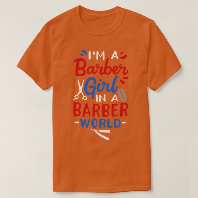 Barber Girl T-Shirt (Design vorne)