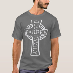 Barber God Family Christ Hair Beard Scissors Gift T-Shirt