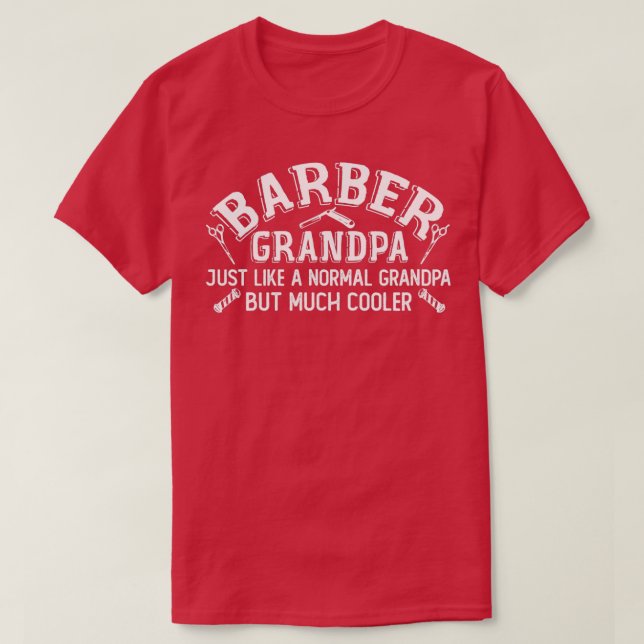 Barber Grandpa Friseursalon Friseur Friseur Friseu T-Shirt (Design vorne)