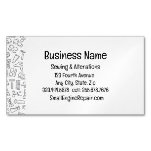 Barber Hair Dresser Stylist Magnetische Visitenkarte
