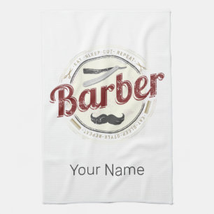Barber Hair Hustler Friseur Retro Friseur Geschirrtuch