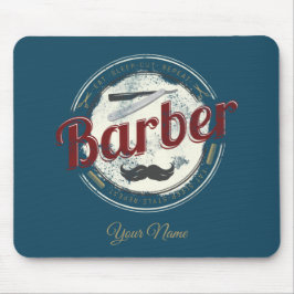 Barber Hair Hustler Friseur Retro Friseur Mousepad