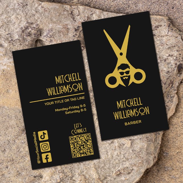Barber Hairdresser Salon Visitenkarte (Von Creator hochgeladen)