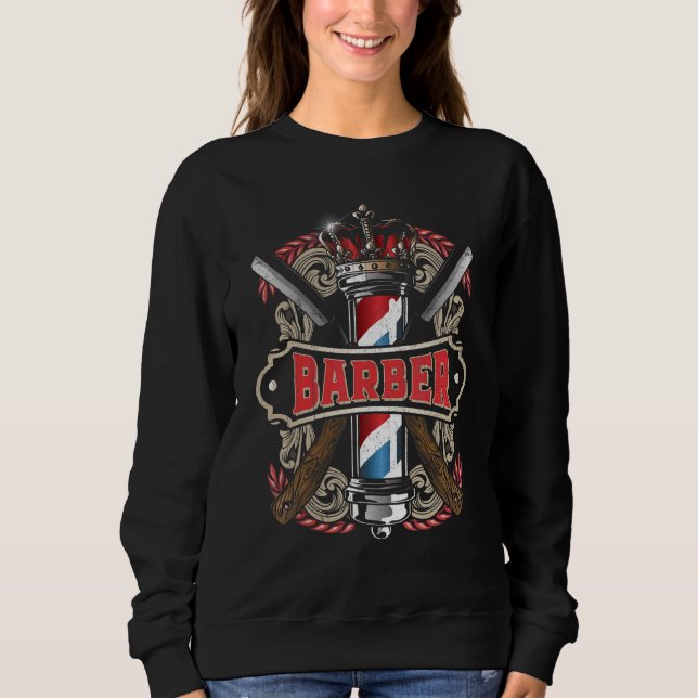 Barber Hairstylist Sweatshirt (Vorderseite)