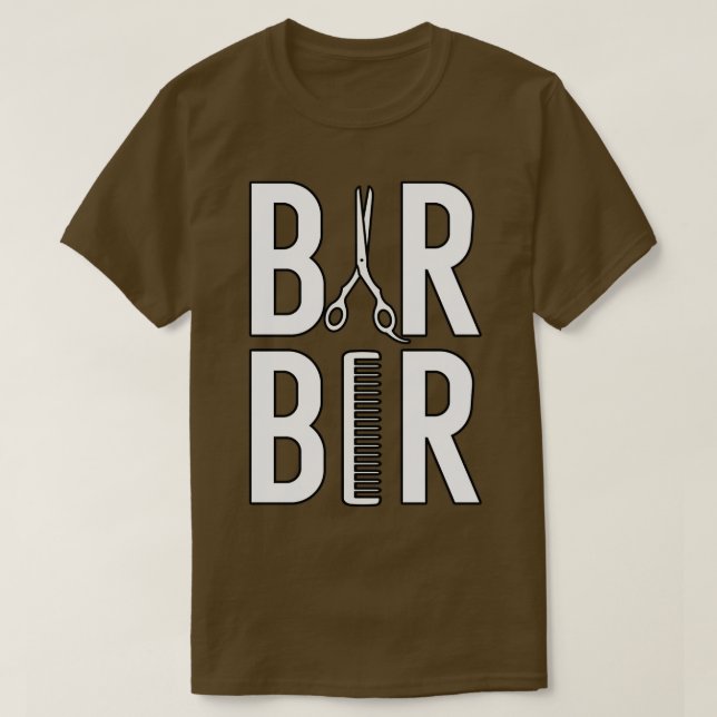 Barber Herren Friseur Barber Babier Barbershop Fri T-Shirt (Design vorne)