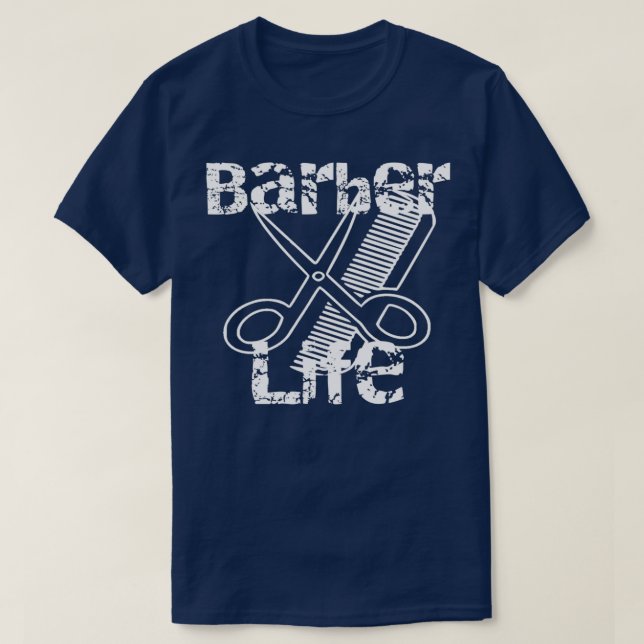 Barber Life Barber School Geschenk T-Shirt (Design vorne)