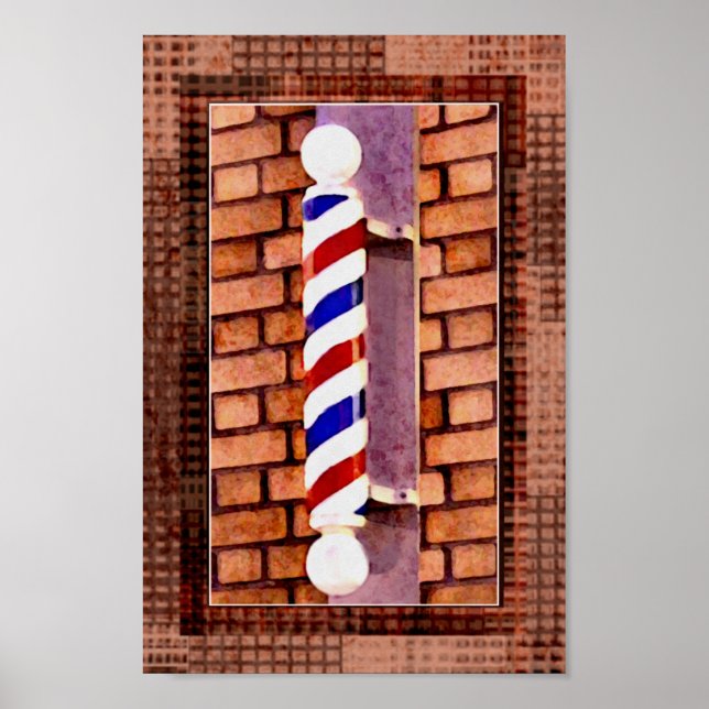Barber / Männerhaar Stylist Poster drucken (Vorne)