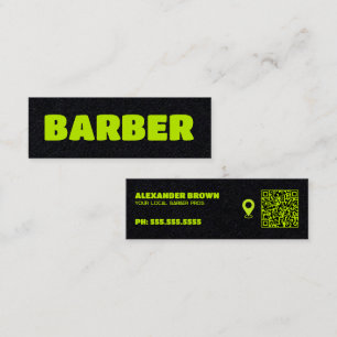 Barber Maps Custom QR Mini Visitenkarte
