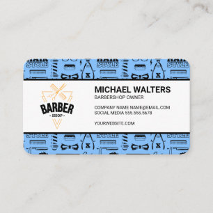 Barber-Muster Haarpflege Schönheit Visitenkarte