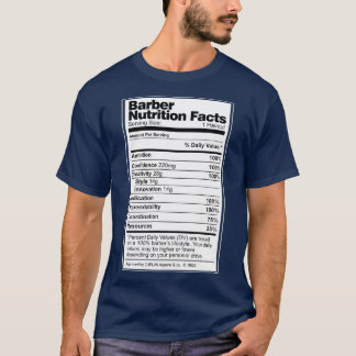 Barber Nutrition Fakten 4 T-Shirt