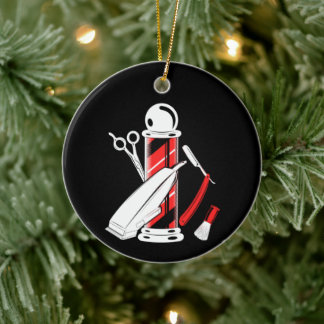 Barber Ornament Barber Pole Weihnachtsdekoration