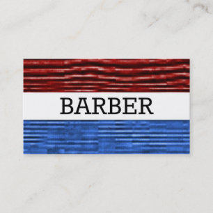 Barber Patriotic Business Card Visitenkarte