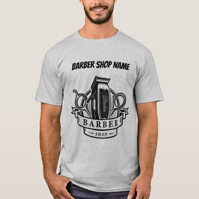 Barber personalisieren T-Shirt (Vorderseite)