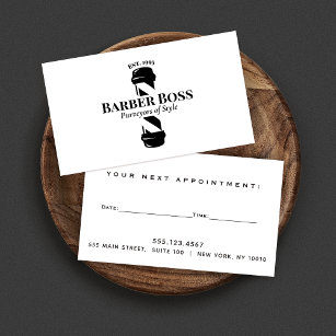 Barber Pole Barbershop Erinnerung Ernennung Visitenkarte