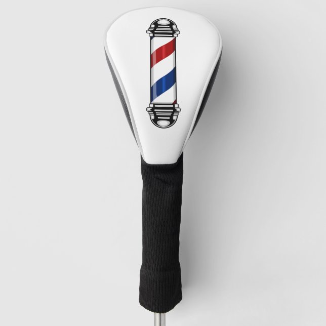 Barber Pole Golf Head Cover Headcover (Vorderseite)