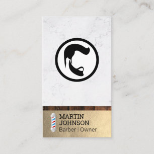 Barber Pole   Haarspezialist Visitenkarte