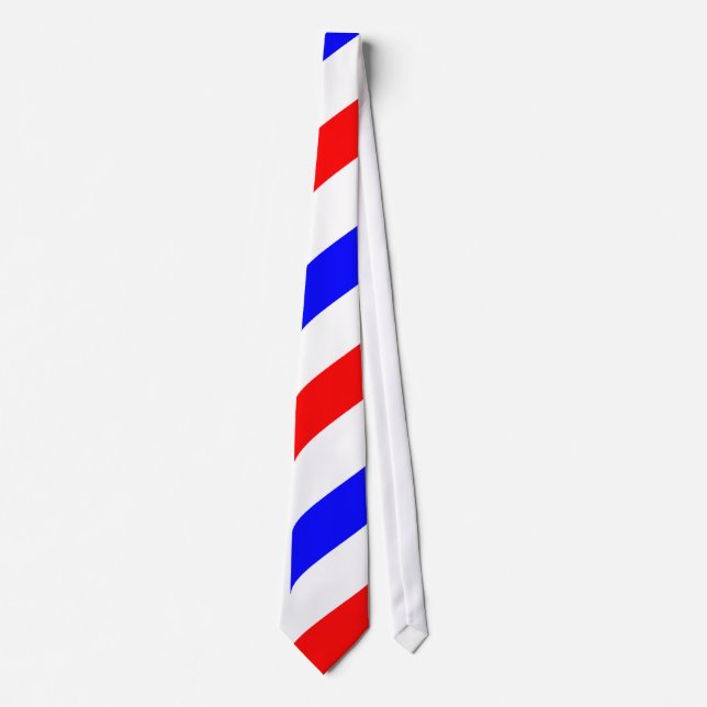 Barber Pole Pattern Tie Krawatte (Vorderseite)