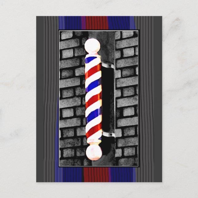 Barber Pole Postkarte (Vorderseite)