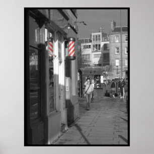 Barber Pole Red Poster