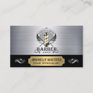 Barber Poles Haarschnitt und Shaves Visitenkarte