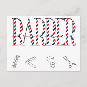 Barber Postkarte