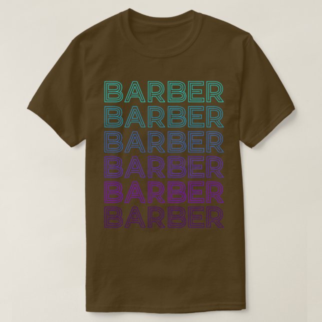 Barber Retro T-Shirt (Design vorne)