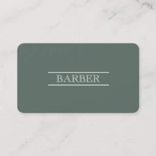 Barber Schwarz-Weiß Moderne Professionelle Einfach Visitenkarte
