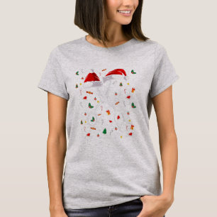 Barber Scissor Weihnachtsmannmütze Funny Barbersh T-Shirt