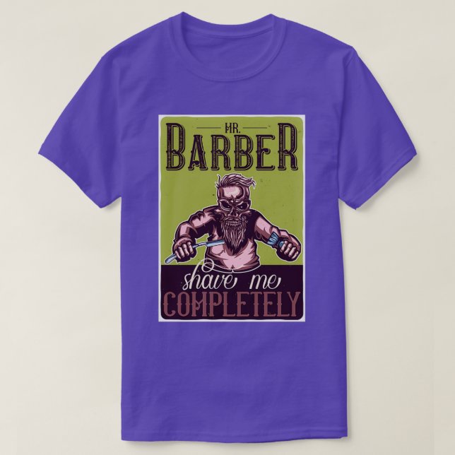 Barber Shave Me komplett T-Shirt (Design vorne)