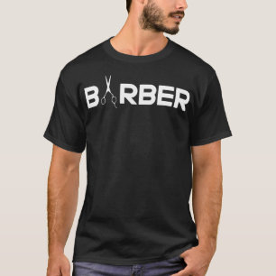 Barber Shop Barbers Geschenke ,Barber Logo Design  T-Shirt