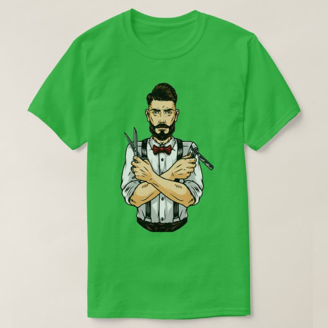 Barber Shop Barbers T-Shirt (Design vorne)