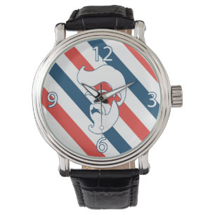 Barber Shop Bearted Man Watch Armbanduhr