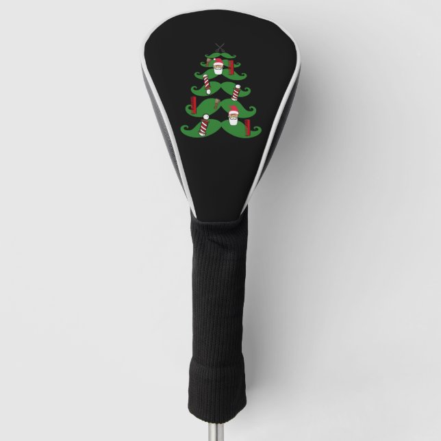 Barber Shop Christmas Golf Headcover (Vorderseite)