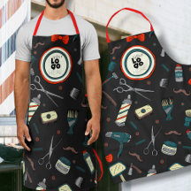 Barber Shop Custom Logo Template Fun Retro Black