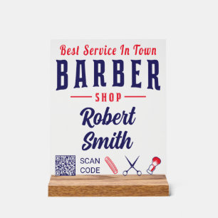 Barber Shop Frisur Stylist Beruflich Barbershop Acrylschild