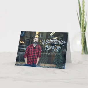 Barber Shop Greeting Card Feiertagskarte