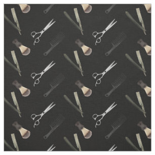 Barber Shop Hair Stylist Black Barbershop Stoff