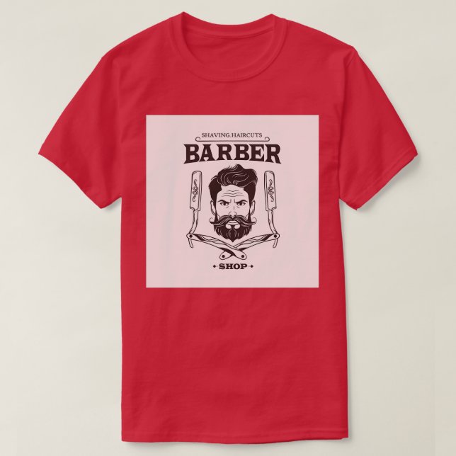 BARBER SHOP LOGO T-Shirt (Design vorne)