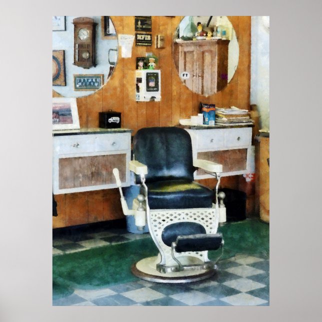 Barber Shop One Chair Poster (Vorne)