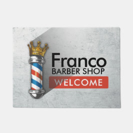 Barber Shop Polen Barbershop Hair Stylist Willkomm Fußmatte