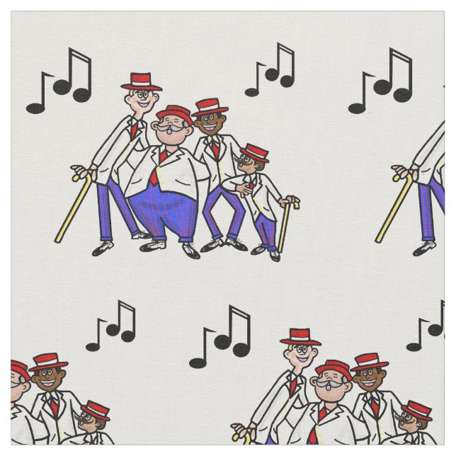 Barber Shop Quartet Stoff (Nahaufnahme)